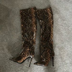 Snakeskin boots